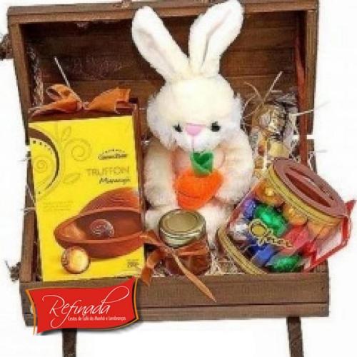 Cesta de Páscoa no Baú