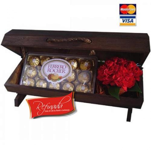 Cesta de Presente Báu de Chocolate